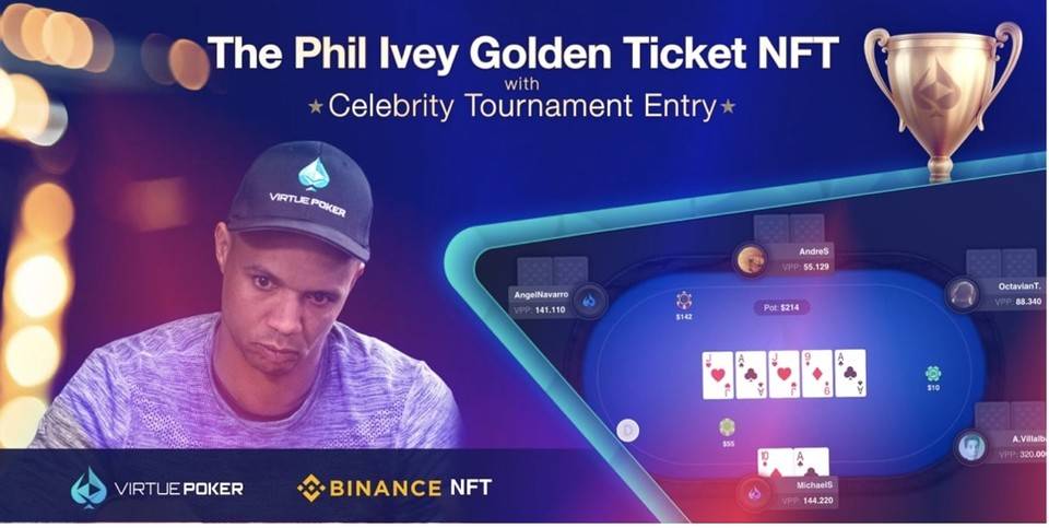 币安 NFT 市场与 Virtue Poker 合作推出 NFT，购买可参加明星扑克锦标赛