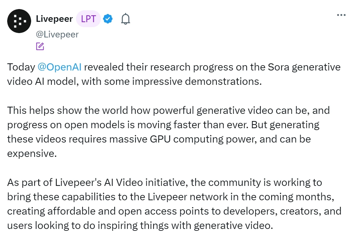 OpenAI 新模型 Sora 再掀 AI 熱潮，速覽 14 個「AI 概念代幣」