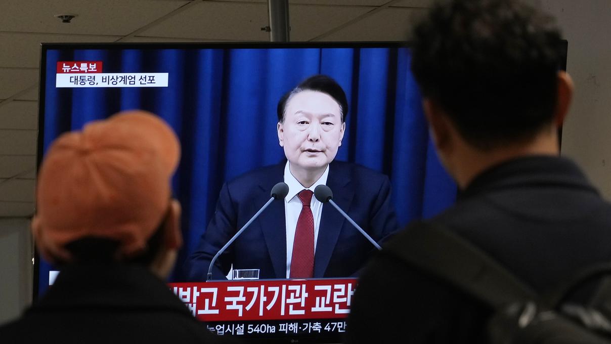 韩国总统尹锡悦宣布紧急戒严，韩国多种加密货币跌幅超 20%