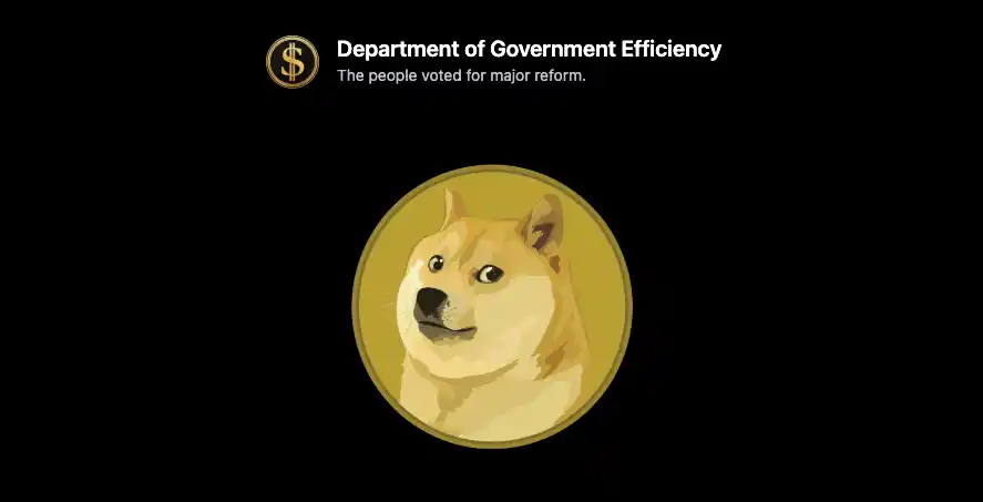 狗狗币 LOGO 现身美国政府效率部官网，带动币价飙涨 11%