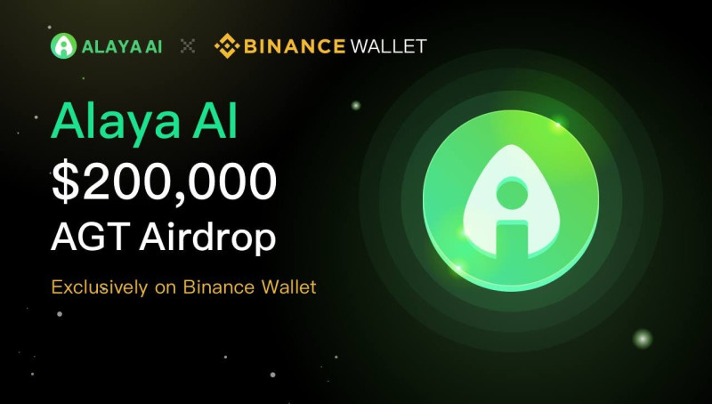 Alaya AI 联合Binance, OKX 钱包等开启百万美金空投活动，助力Web3 AI生态发展