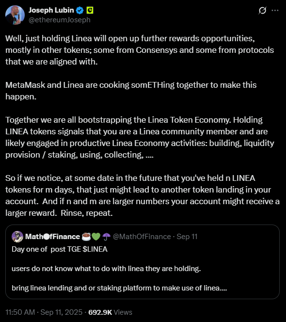 以太坊联合创办人 Joseph Lubin 暗示 MetaMask 代币即将推出