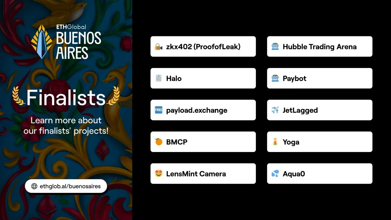 速览 ETHGlobal 布宜诺斯艾利斯黑客松 10 个获胜项目