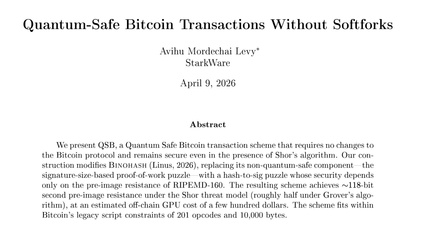 对抗量子攻击！业界提 2 大解方：比特币钱包救援工具、无须软分叉 QSB 方案