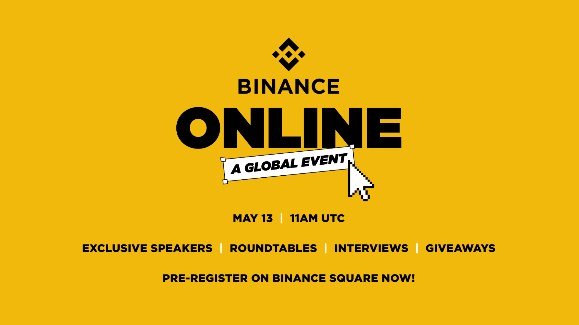 币安 5 月 13 日举办「Binance Online」，汇聚加密、金融与科技领域重量级讲者
