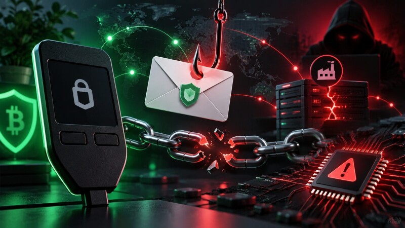 Trezor 官方电邮链路遭骇客滥用！第三方供应商遭入侵，假「STM32 漏洞」钓鱼信流窜