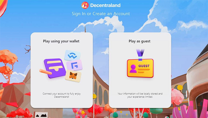 如何玩Decentraland，登录MetaMask錢包