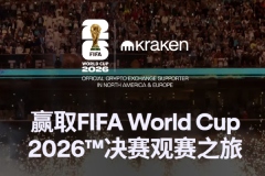 Kraken成为2026年FIFA世界杯官方加密货币交易所赞助商