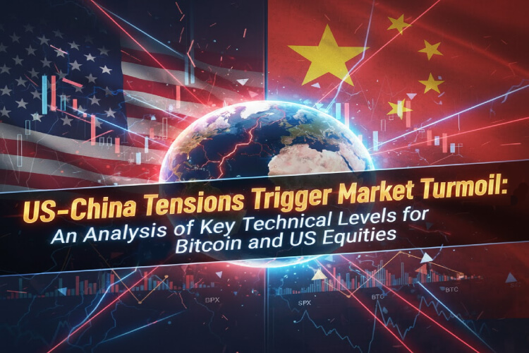 中美贸易紧张局势引发市场巨震，比特币与美股关键技术点位分析