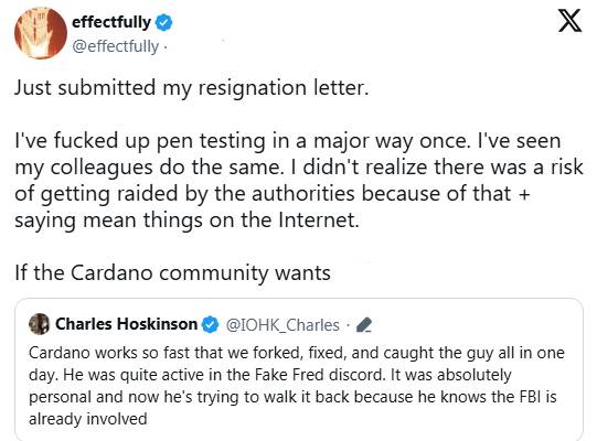 社区内讧：IOG开发者因恐惧调查而辞职