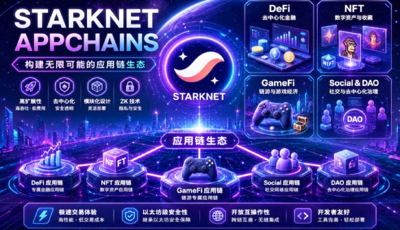 Starknet应用链即推出｜Appchains是什么？解析Starknet扩容、DeFi、NFT与链游发展