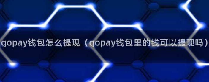 Gopay钱包里的钱可以提现吗？手续费、到账时间、限制一次看