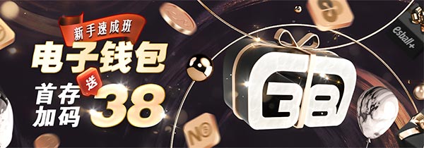 电子钱包新手小白首次存款即享38元加码优惠